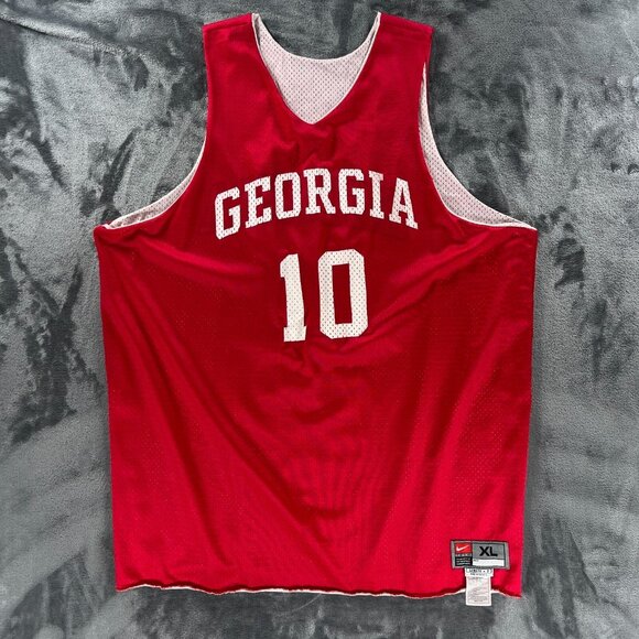 Nike Basketball Jersey Men XL Player Team Issued UGA Georgia Bulldogs VTG Y2K 90 - Picture 1 of 10